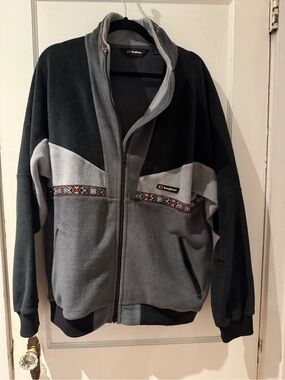 Berghaus Black and Grey Zip-Up Fleece Jacket
